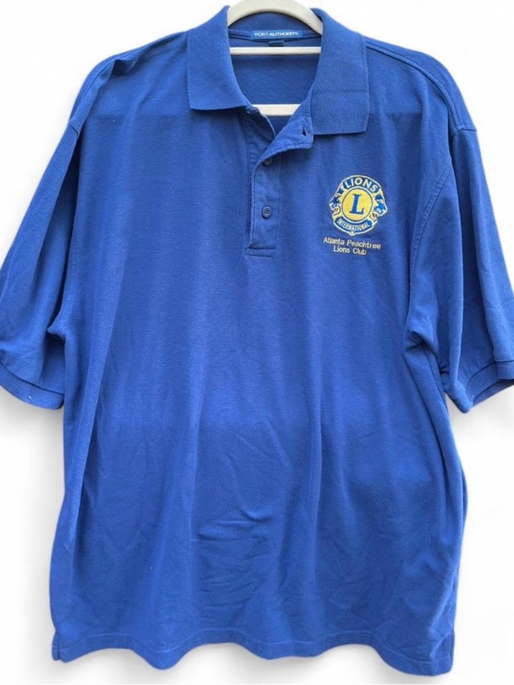 Port Authority Royal Blue Lions Club Embroidered Polo